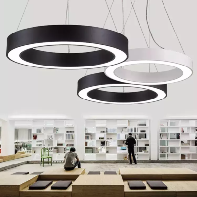 round ceiling pendant circular linear lighting Chandelier